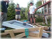 the construction of a solar panel for our house